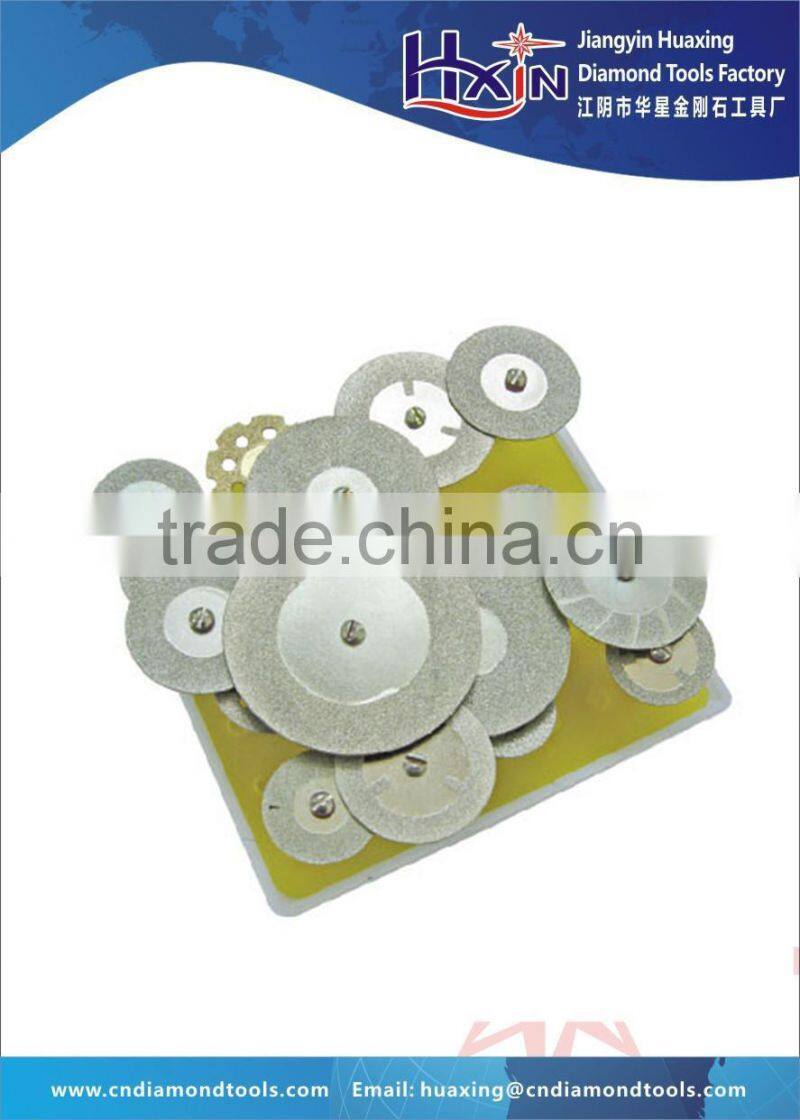 Electroplated Diamond Tipped Cutting Disc for Gems Glass Ceramic