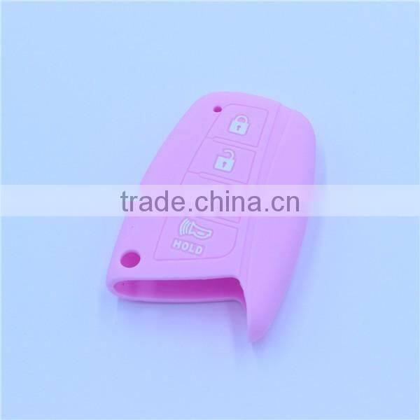 Factory Wholesale Exclusive Silicone Car Key Cover For Hyundai 4 buttons