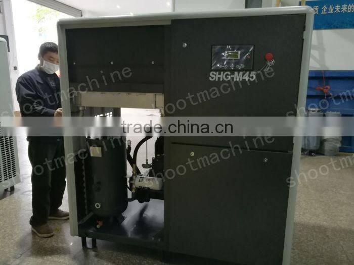 Single pole,wind cold,micro oil,Permanent magnetic variable frequency screw air compressor SH-400W