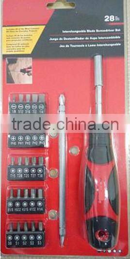 Promotional gift 28pcs bits driver set Hand tools set