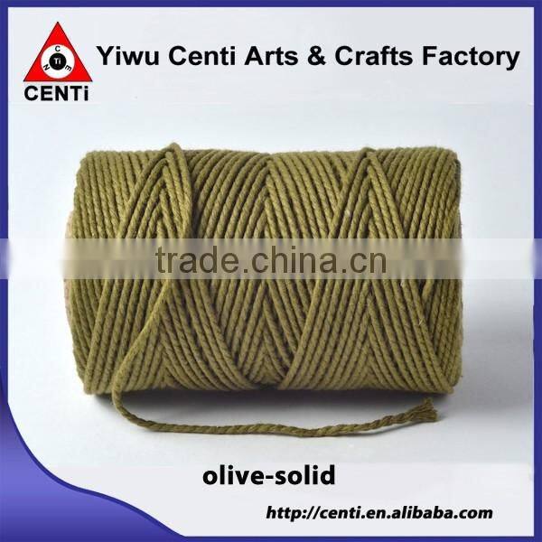 Classical saffron solid bakers twine for packing gift