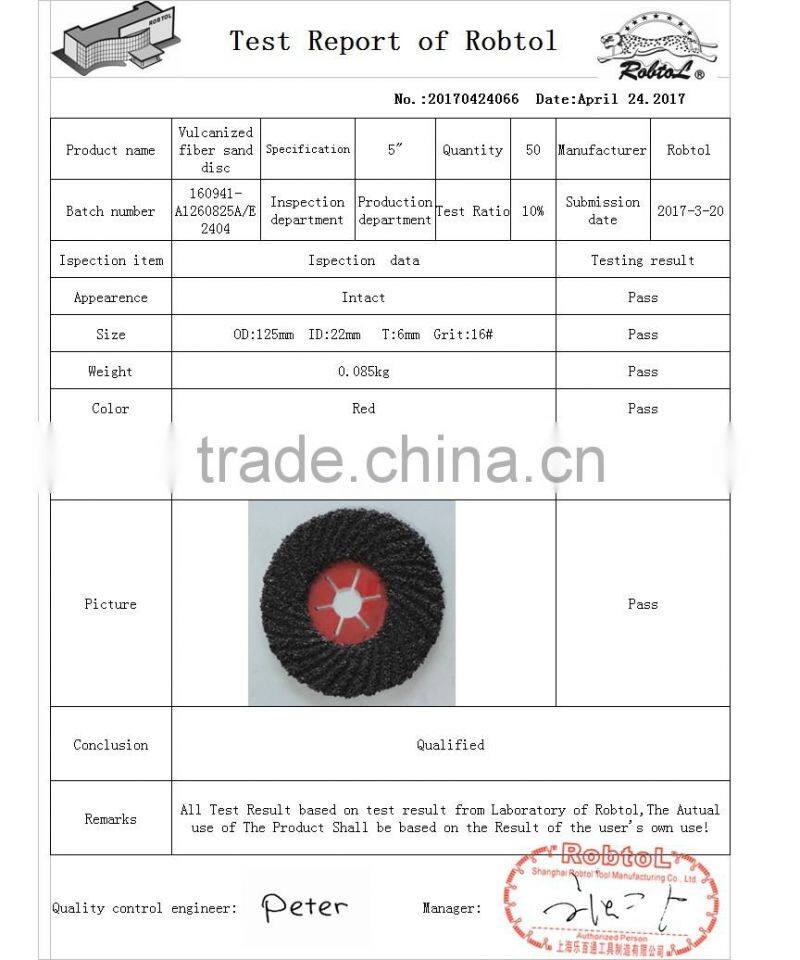 5" 125MM Semiflex Grinding Disc Wheel Abrasive Silicon Carbide Aluminium Oxide Sanding Fibre disc Resin Sand Wheel