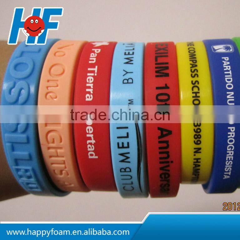 braided silicone bracelet /silicone chain arm band