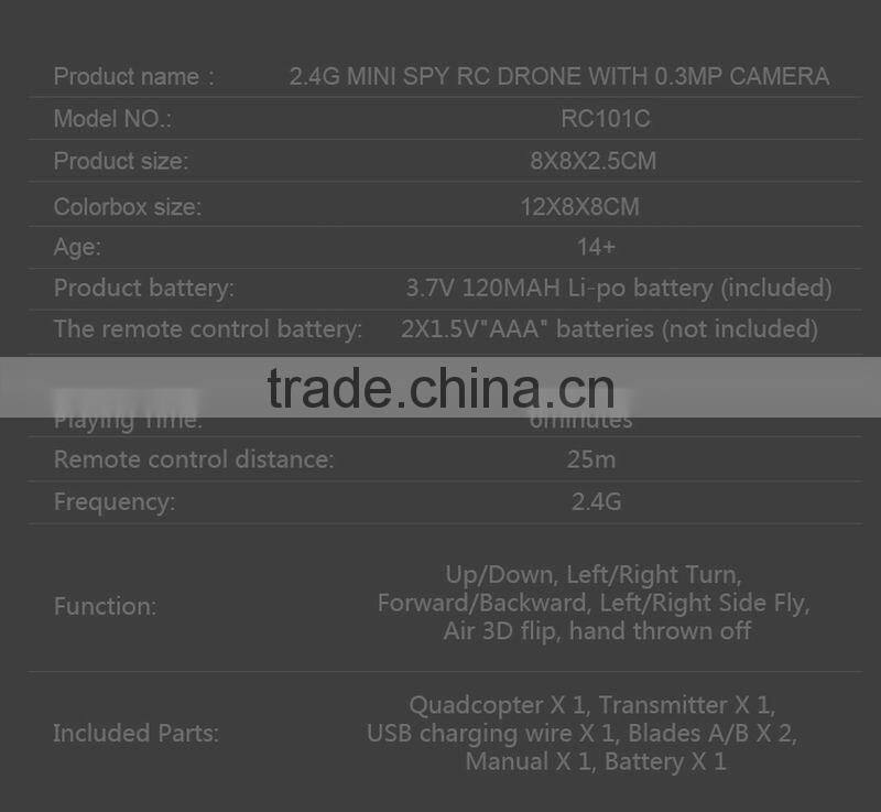 MINI 2.4G 4CH RC drone with camera