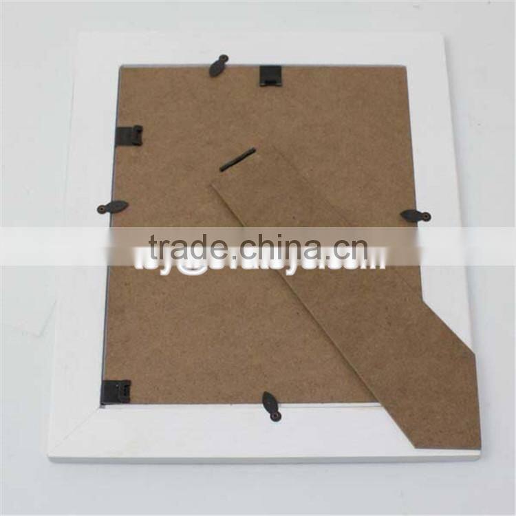 wholesale customize home decoration wooden white picture frames W09A029