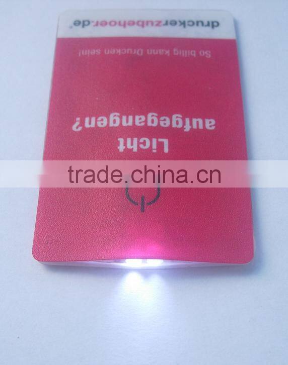 Mini Pocket PVC LED Business Card Light