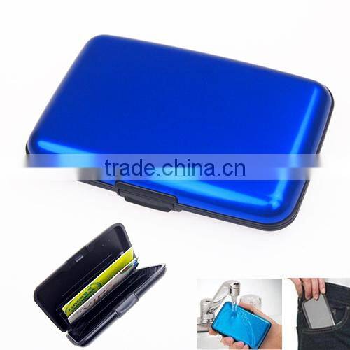 Waterproof Business ID Credit Card Wallet Holder Aluminum Metal id Card Holder Case Box Yoyo id Card Holder