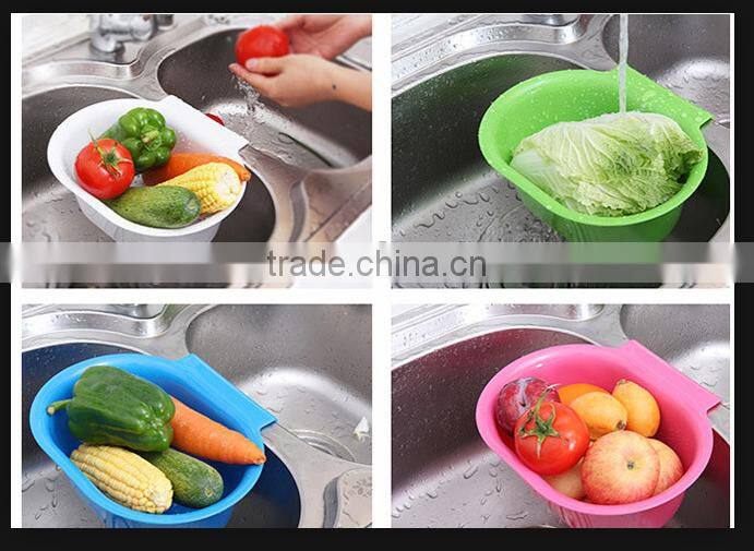Creative hanging basket sink drop, Fruits and vegetables with waterlogging caused by excessive rainfall hanging basket, Receive