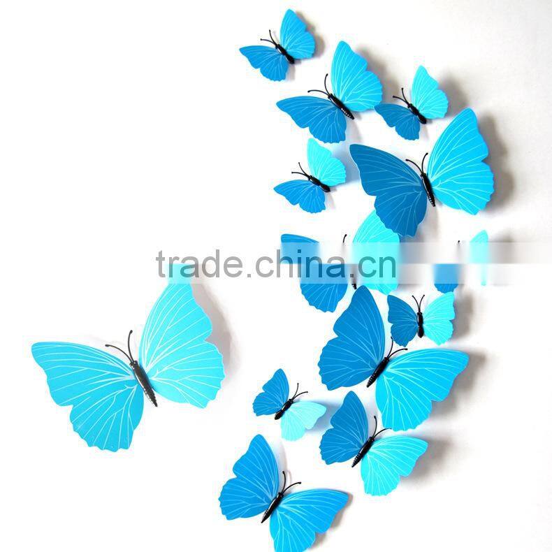 Butterfly cut out pattern removable home wallpaper Art DIY kids room decoration 3d wall stickers