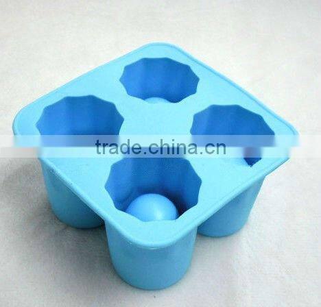 SGS LFGB approved food degree silicone custom promotional gift Brain Freeze Ice Cube Tray