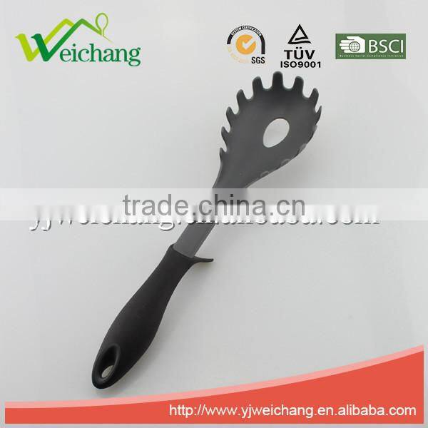 WCJ633 Premium Nylon utensils SPAGETTI SERVER pasta fork Cooking Utensil Gadgets Set with Storage Stand (Multi-color)