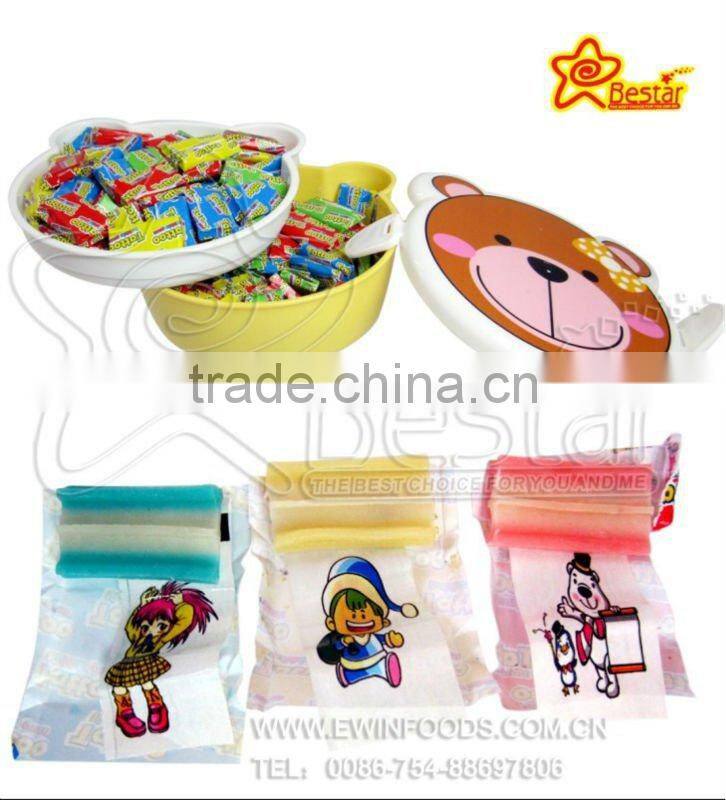 Lunch Box Bubble Gum with Funny Tattoo