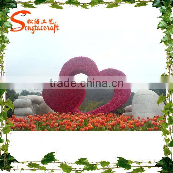 Landscape garden decorative aritificial grass animal topiary ornament cheap price artificial grass topiary