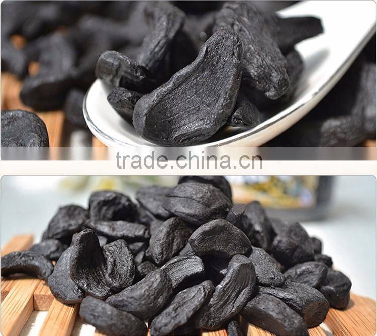 2016 hot sale organic snack fermented china black garlic single bulb