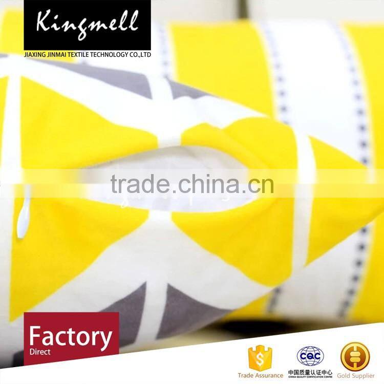 Customized digital printing sofa cushion wool throw pillow