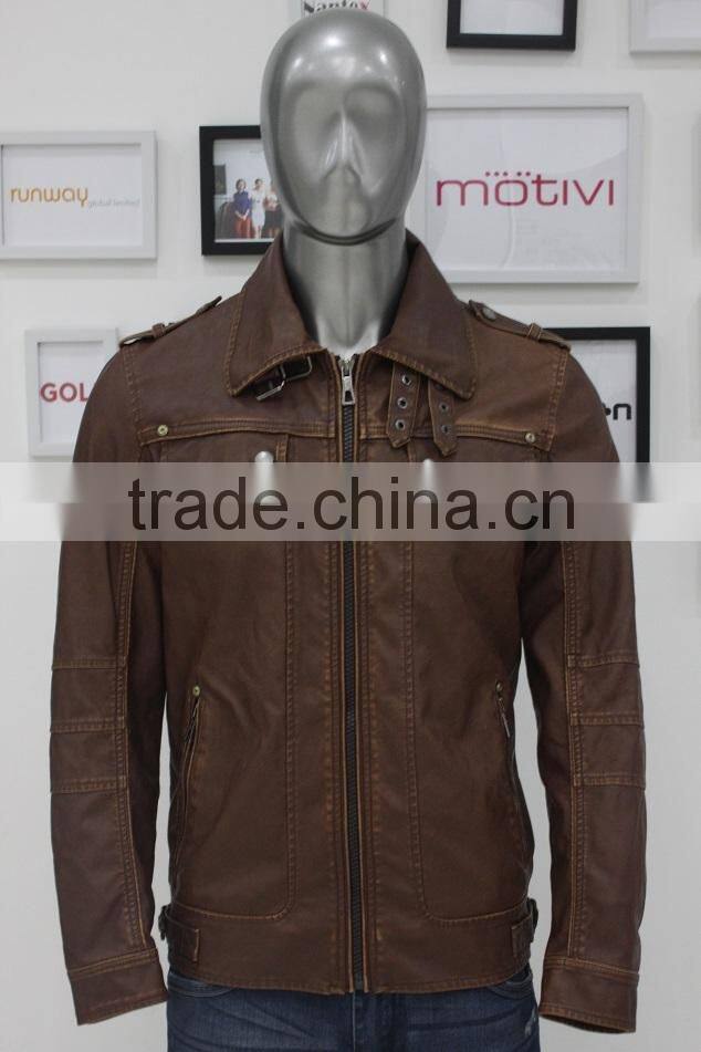 ALIKE pu leather jacket for men jacket wholesale