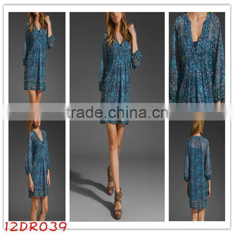 women clothes!12DR158!unlined!one-shoulder!cusual summer dress 2012!latest design!