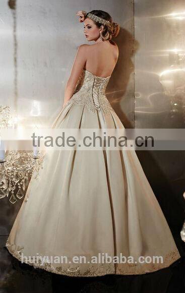 new backless satin beaded champagne colored bridesmaid dresses