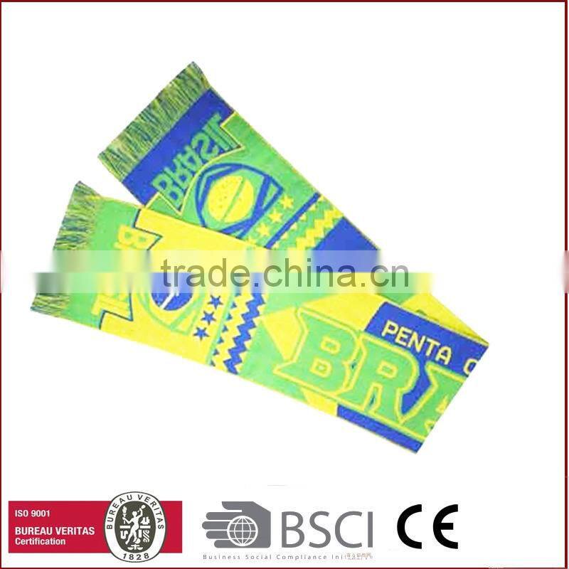 World Cup Traditionary Techology Knitted Gift Sport Scarf Soccer Scarf