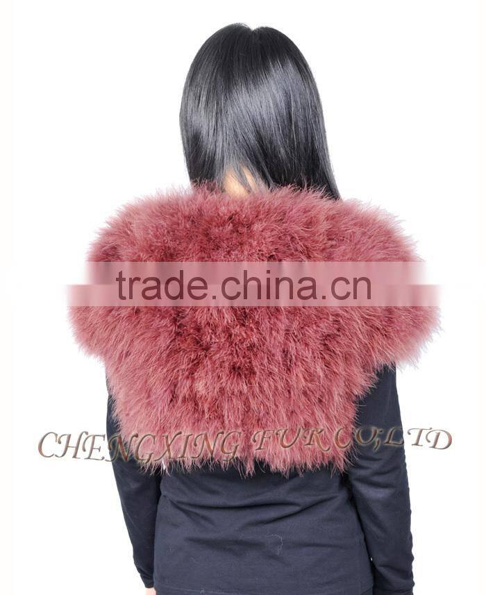 CX-G-B-249A 2016 New Product Fashion Women Turkey Fur Vest