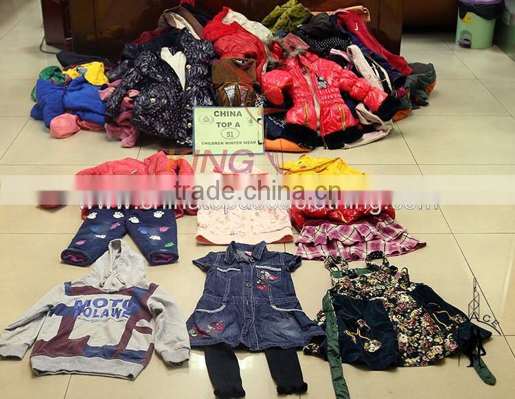 China Top Gracer Cheap Sell Children Wear Unsorted Winter Used Clothes Bales
