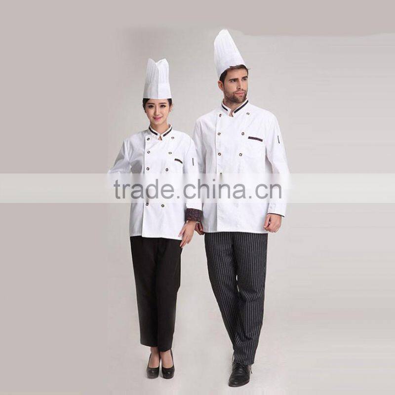 2016 fashion class chef coat uniform designer chef uniforms clothes