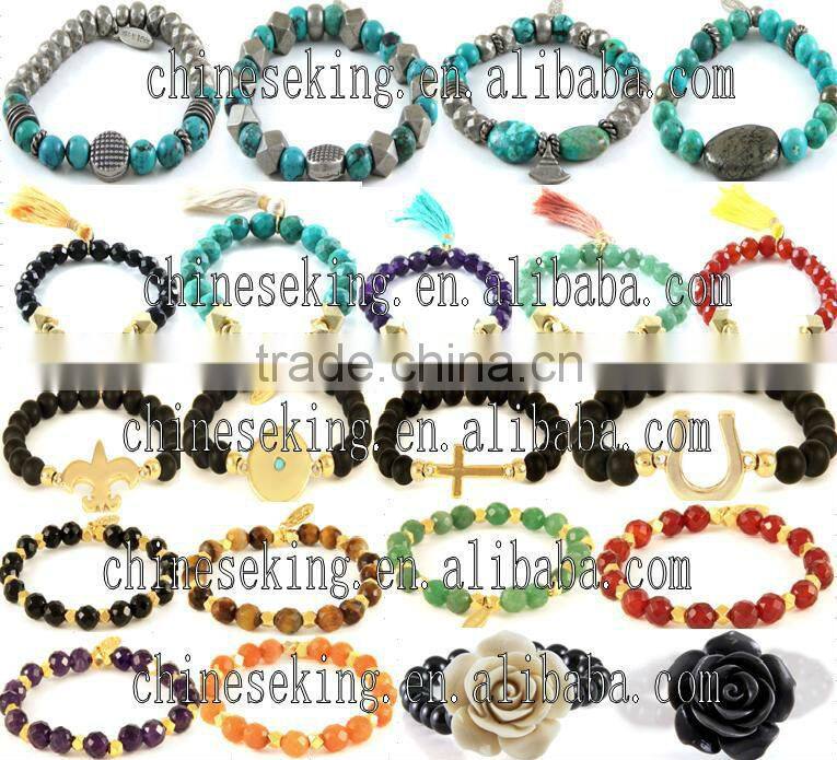 Rainbow Candy bead Bracelet, strechable chunky bead bracelets, colorful candy bead bracelet