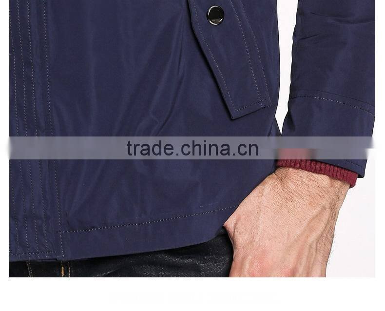 Mens Detachable Hood Padding Leisure Travel Jacket
