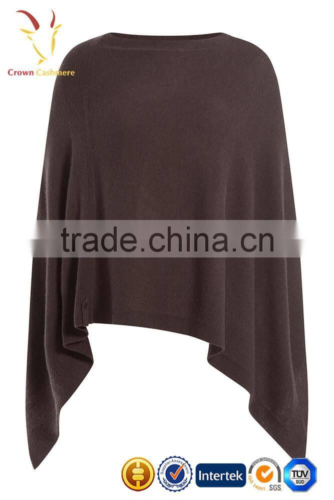 Solid Color cashmere poncho shawl knitted cashmere shawl and scarf