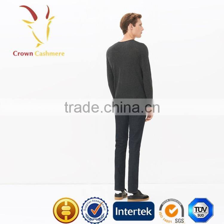 Men Button Down Knitted Cashmere Pullover Sweater