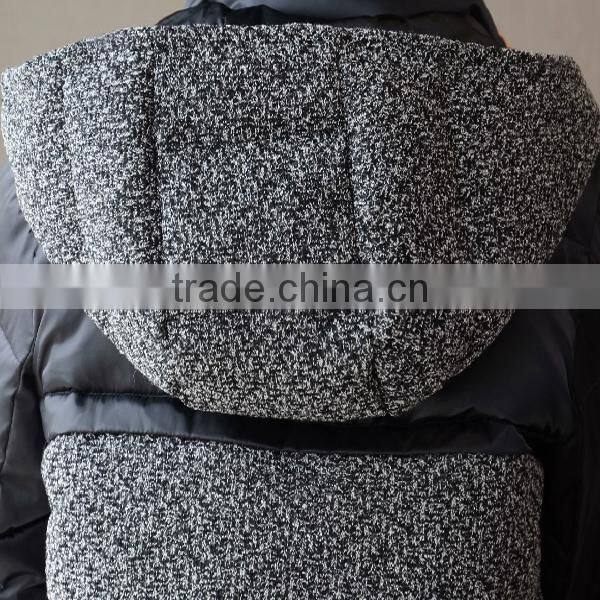 2015 Women 100% Polyester Long Joint Duck Down Jacket