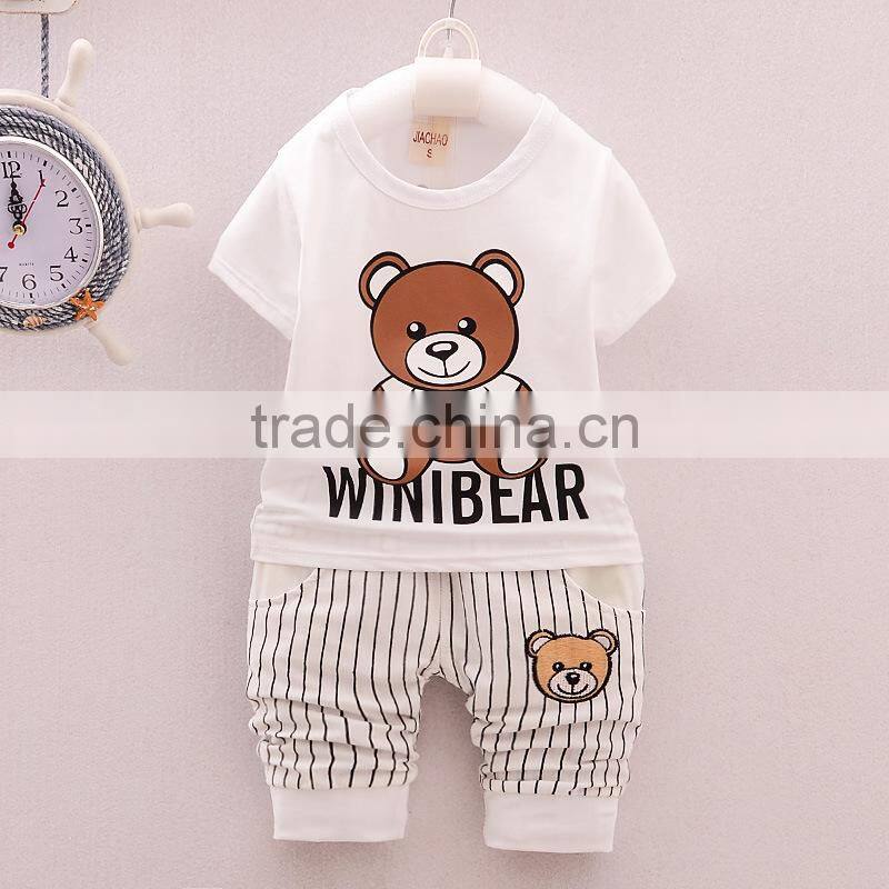 Good quality 2017 New product China wholesale children wear fashion child boy clothes lovely baby clothes