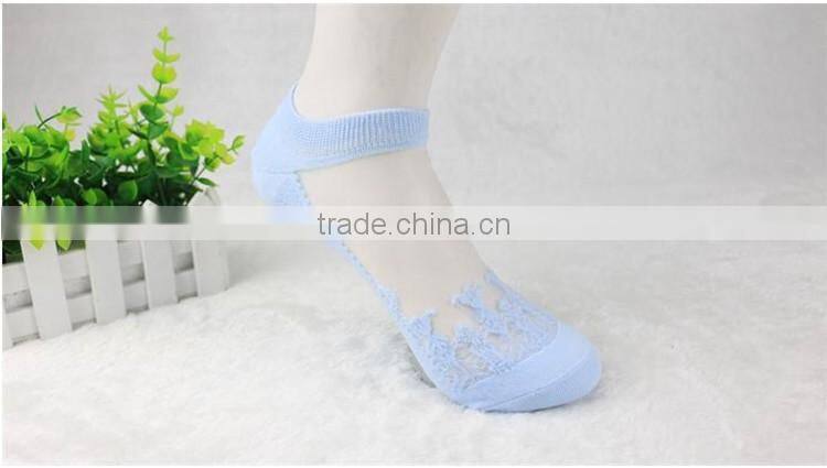Amazing free size Womens Short Sock Women Lady Girl Summer Thin Transparent Crystal Silk Socks