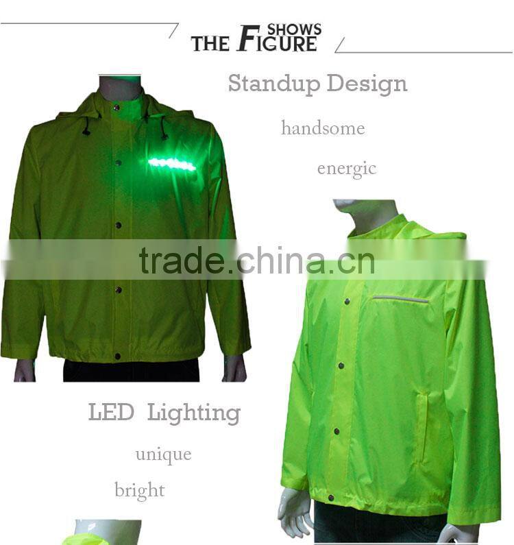 outdoor bike safety led fluorescent work jackets road safety jacket