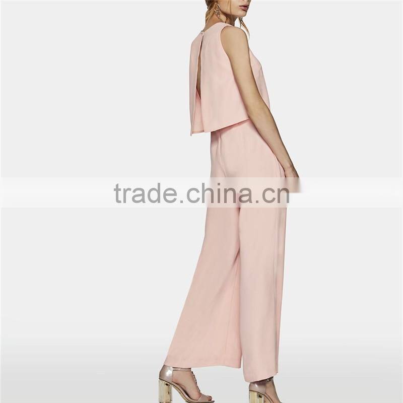Formal petite clothing delicated opened back evening wear jumpsuits