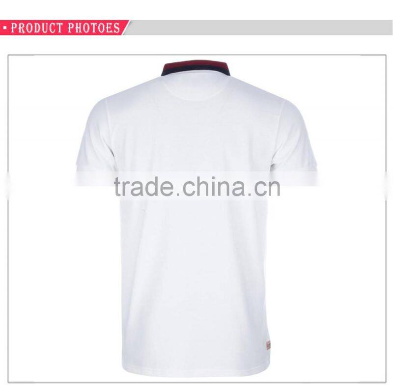 Wholesale tipped ribbed cuffs and collar 100%cotton boys mens polo shirt