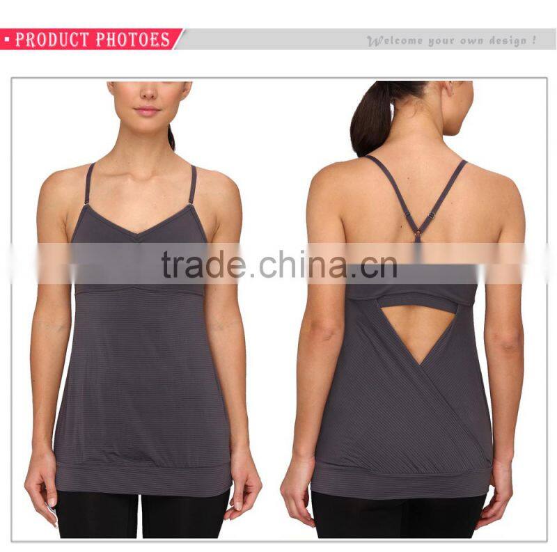 Women Sport Sweat Yoga Singlet Plain Yoga Wear Clothing