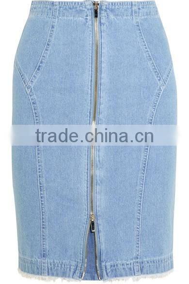 2017 Washed latest model skirt ladies pencil long skirt for sale