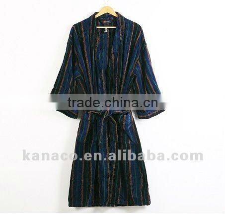 2012 warm and elegant polyester coral fleece robe(KN-RB-08)