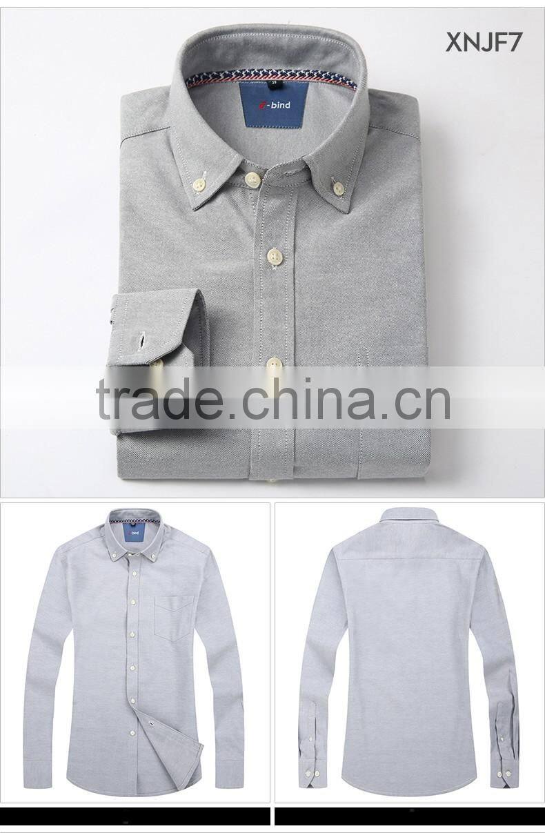 2016 spring season new arrival casual 50% cotton oxford model man shirt for China supplier