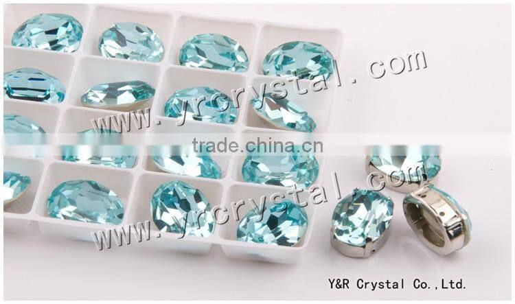 #4120 oval clear fancy stones 13*18mm garment accessories crystal decor stone