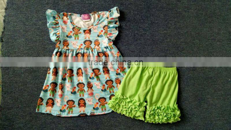 Wholesale Christmas Baby Remake Clothes Toddlers Girls Fall Boutique Children's Gift Style Outfits Ruffle Pants Clothing Set