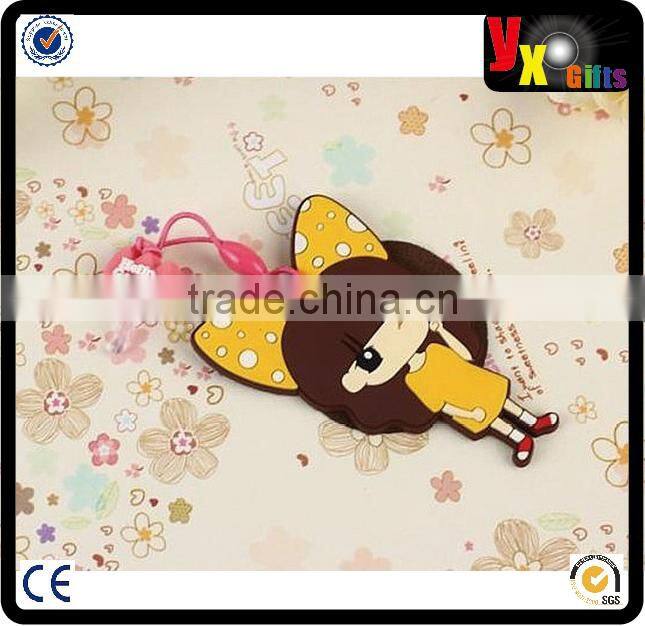 3D Cute Owl Bird PVC Cell Phone Headset Dust Plug