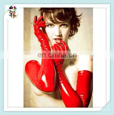 Adult Wet Look Fetish Costume Womens PVC Leather Sexy Gloves HPC-0914