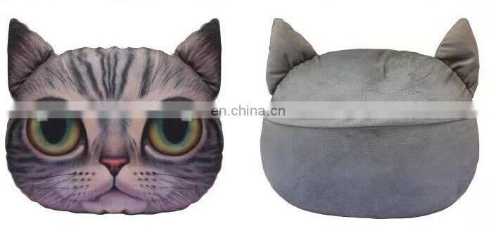 Custom Cartoon Cat Printed Pillow
