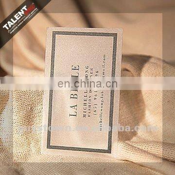 custom private design PVC plastic business card
