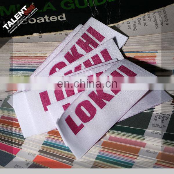 custom high density garment end fold woven label