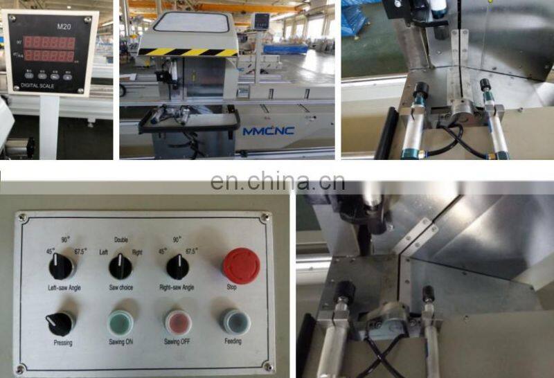 Double Head Precision Cutting Saw for Aluminum and PVC Profile Digital Display LJZ2X-500x4200