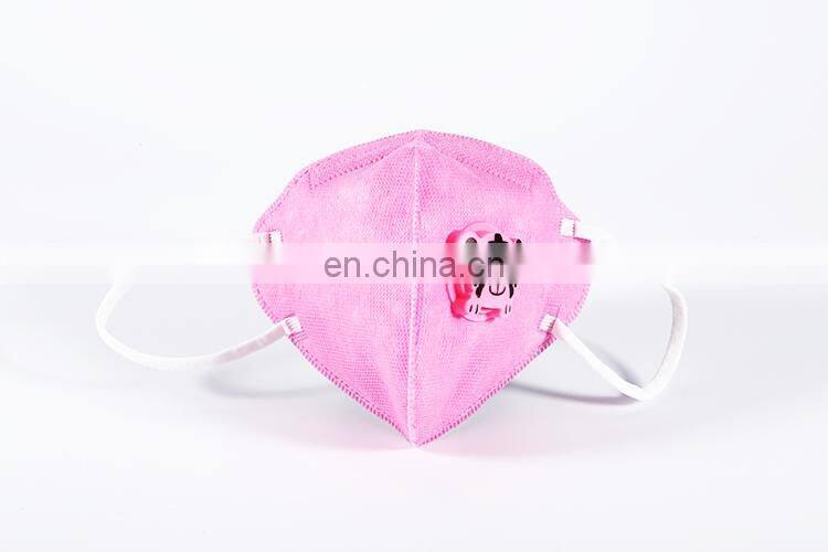 Folding non woven valved dust disposable respirator mask
