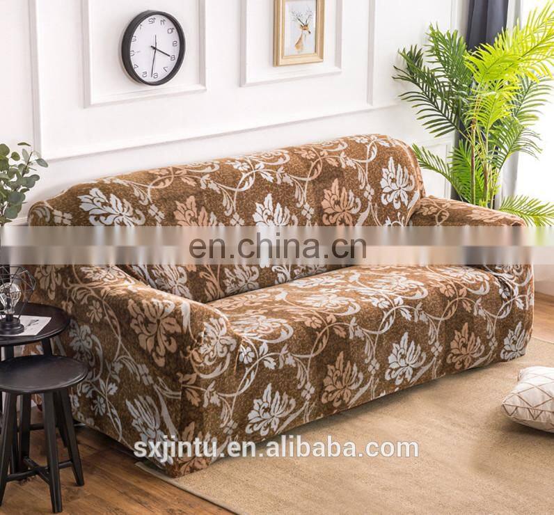 sectional sofa cover 3pcs Universal Cover Sofa Winter Plush Stretch Slipcover Printed Sofa Covers